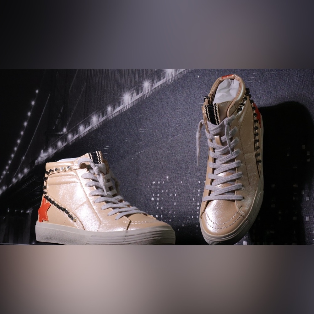 ShuShop Champagne Riri High-Top Sneakers